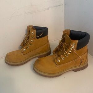 Timberland Boots with Black Collar